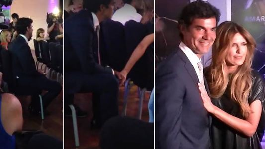 Isabel Macedo y Juan Manuel Urtubey, muy mimosos en la presentación de Amar Después de Amar