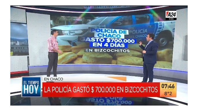 Insólito: la policía chaqueña gastó $700.000 en bizcochitos