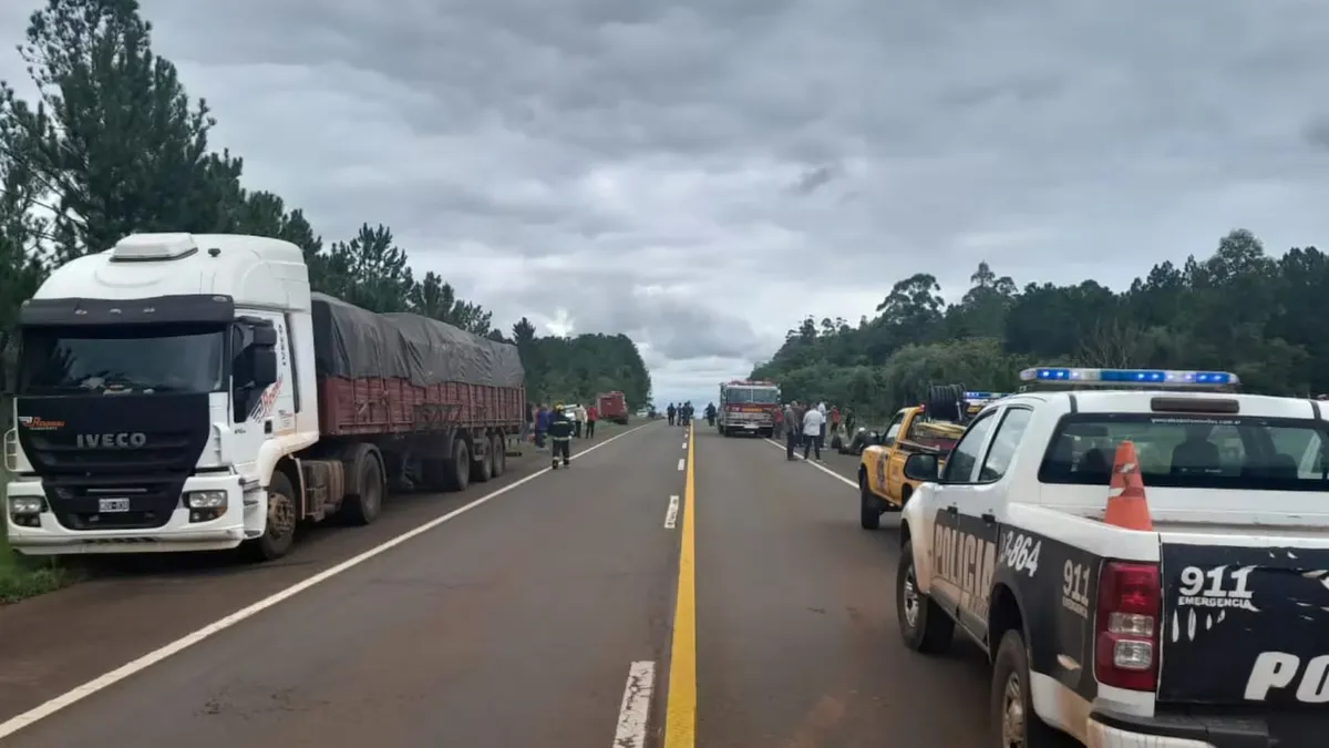 El operativo implicó un corte de tránsito en la Ruta 14 que duró por varias horas. (Foto: Misiones Online)