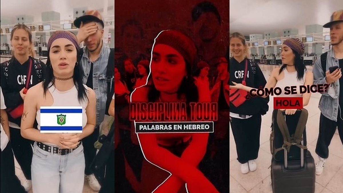 Antes de viajar a Israel, Lali Esp&oacute;sito le ense&ntilde;&oacute; a su equipo las palabras b&aacute;sicas de hebreo para poder comunicarse en Tel Aviv a donde llev&oacute; su Disciplina Tour.&nbsp;