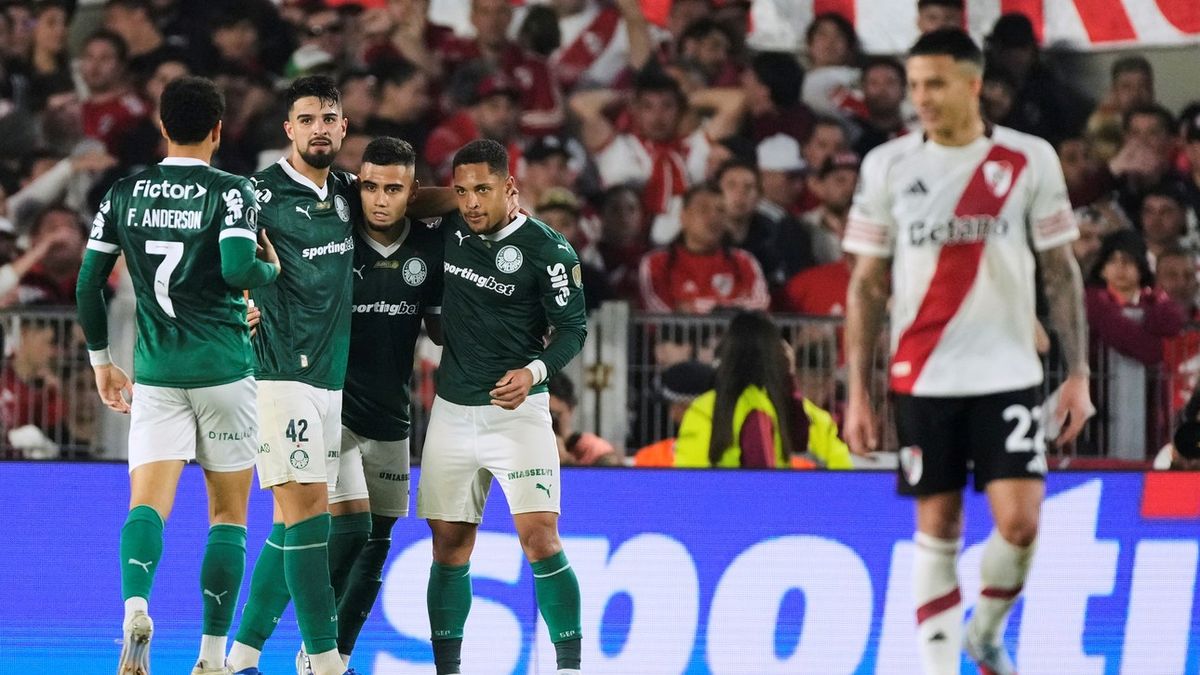 River perdió 2-1 con Palmeiras en el Monumental por la ida de los cuartos de final