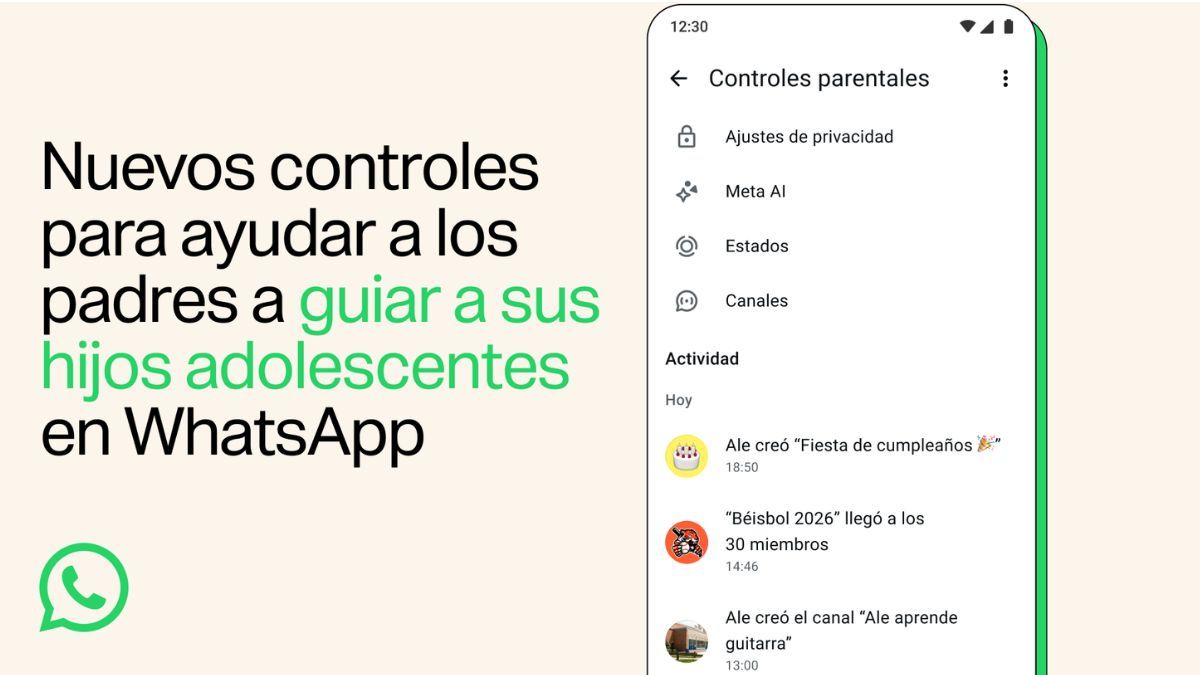 WhatsApp presenta los nuevos controles parentales para adolescentes: cómo funcionan. (Foto: Gentileza Prensa)