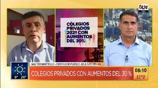 Matriculación 2021: colegios privados, con aumentos de entre el 30% y el 60%