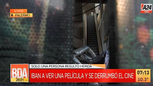 Palermo: así quedó por dentro el cine que se derrumbó