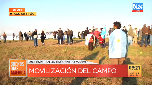 #9J Así fue la masiva marcha del campo en San Nicolás