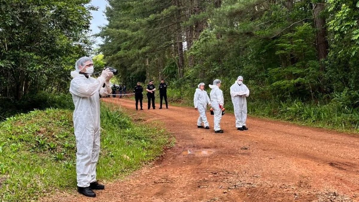 Los cuerpos fueron encontrados en una zona rural de Oberá. (Foto: La Voz de Misiones).