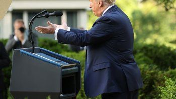 Trump promete desplegar al ejército en caso de que sigan las protestas en las calles