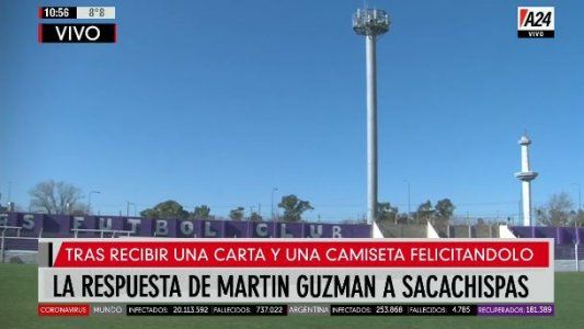 El club Sacachispas tuvo un guiño del ministro de Economía Martín Guzmán