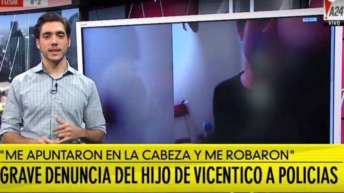 Para la Justicia, el hijo de Vicentico y Bertuccelli fue detenido porque manejaba de forma errática