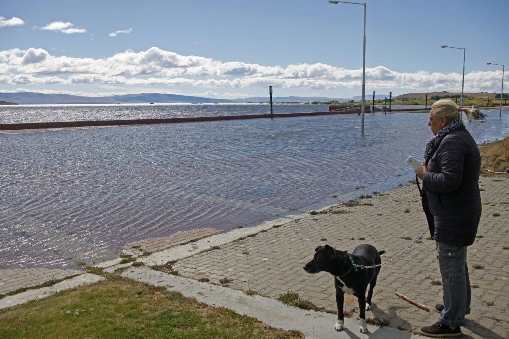 El desprendimiento del Perito Moreno produjo inundaciones en El Calafate