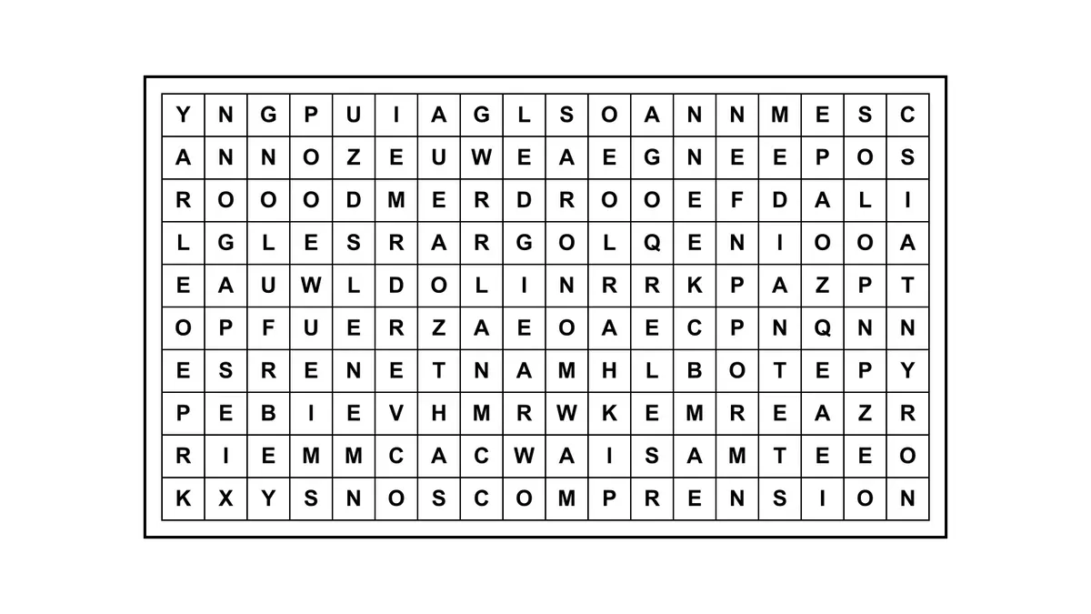 Encontrá la frase escondida en una sopa de letras con una cita célebre oculta