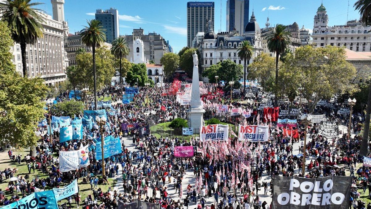 El Gobierno de la Ciudad estima que más de 100 mil personas se concentrarán este jueves en Plaza de Mayo (Foto: NA).&nbsp;