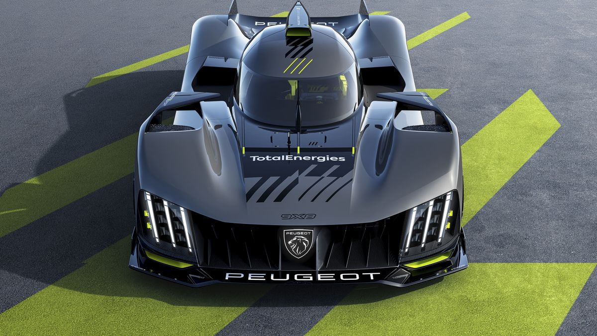 El Peugeot Hypercar 9X8 tiene un motor naftero V6 de 2