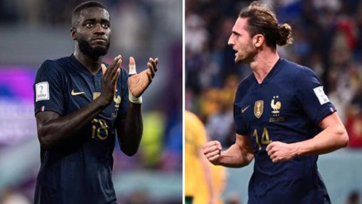 Francia: Adrien Rabiot y Dayot Upamecano están en duda para el Francia vs. Marruecos. (Foto: EFE)