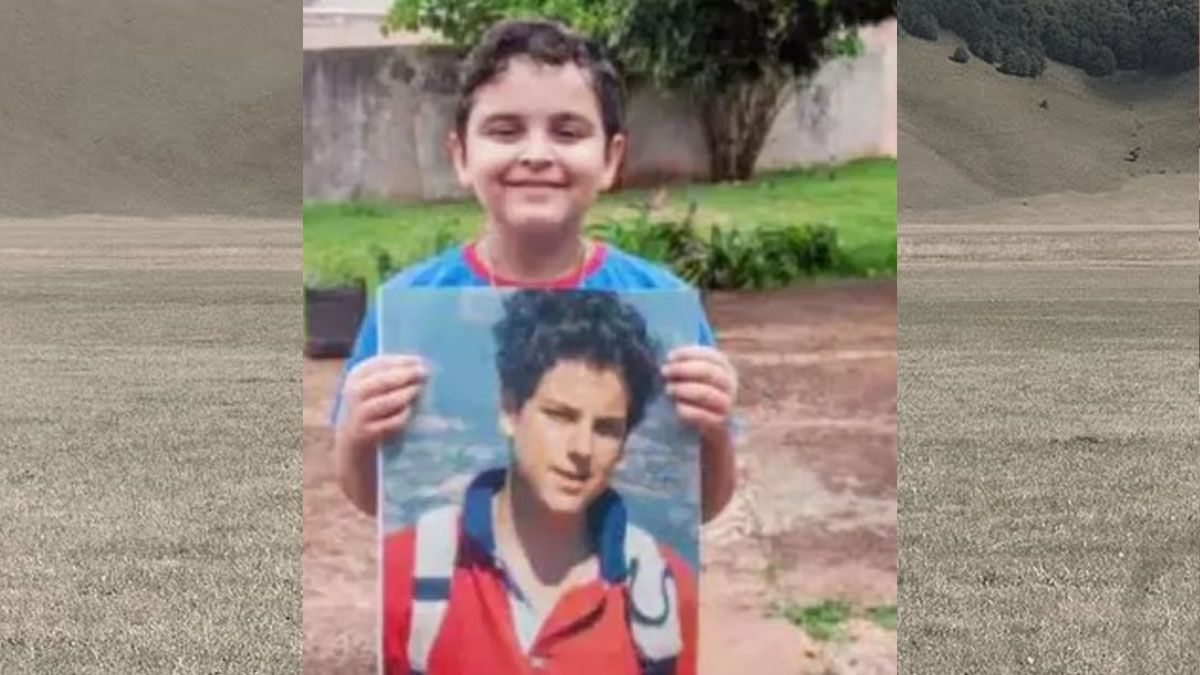 Mateo, el niño brasileño con una malformación en el páncreas. Se atribuye un milagro de Acutis para su sanación. (foto: Gentileza Daily Mail)