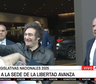 Milei llegó al búnker de LLA y hay expectativa en el oficialismo por el resultado electoral