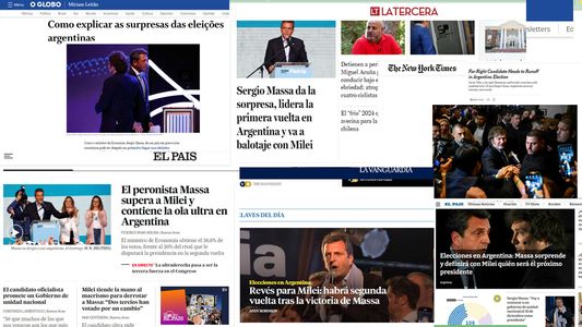 Así impactó el triunfo de Sergio Massa por sobre Javier Milei en los medios del mundo