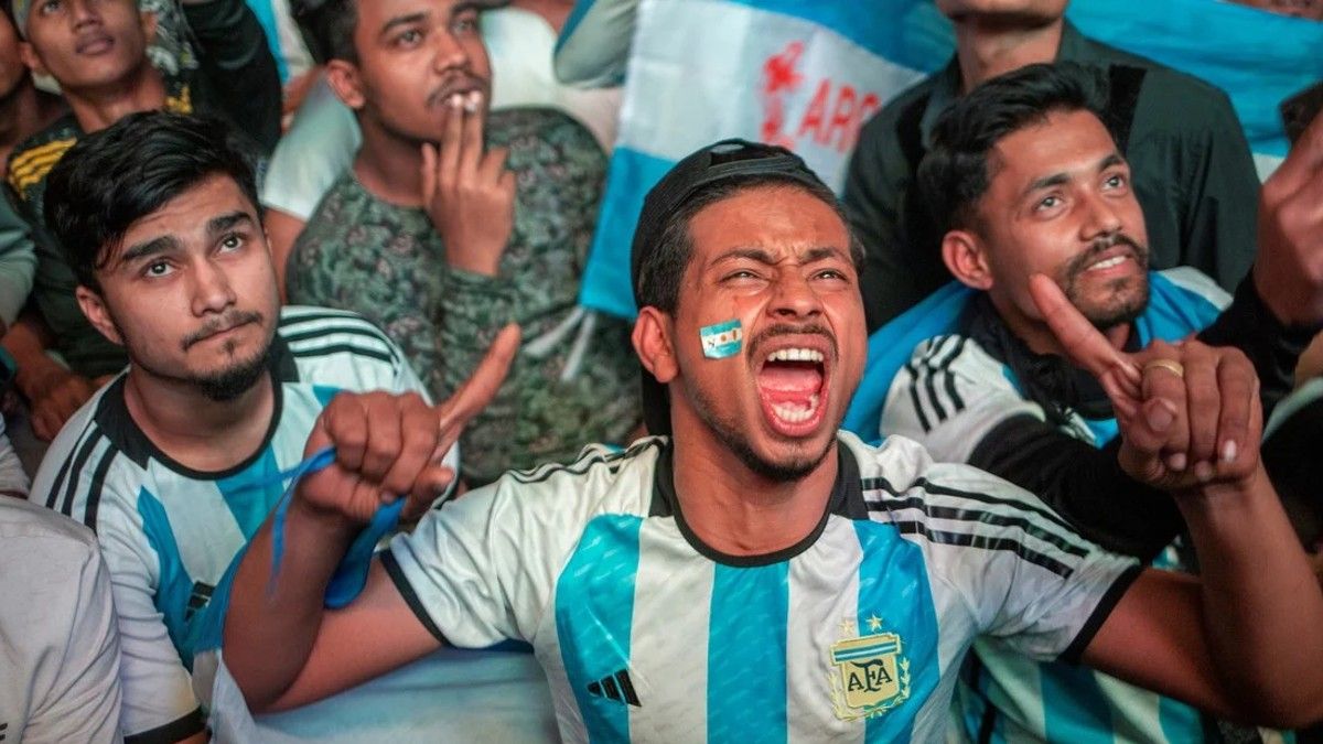 El fanatismo de Bangladesh por Argentina.(Foto: EFE)