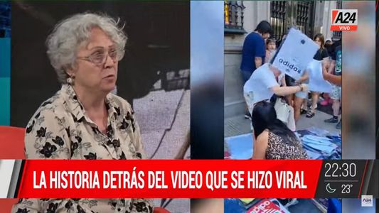 Así es vivir en Once entre manteros: la historia detrás del video viral de la vecina enfurecida