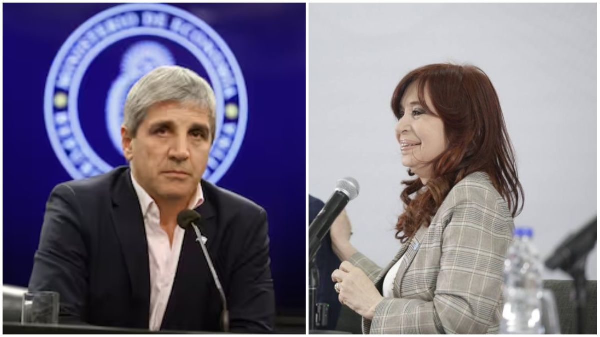 Cristina Kirchner contraatacó a Caputo por la deuda y lo acusó de misógino