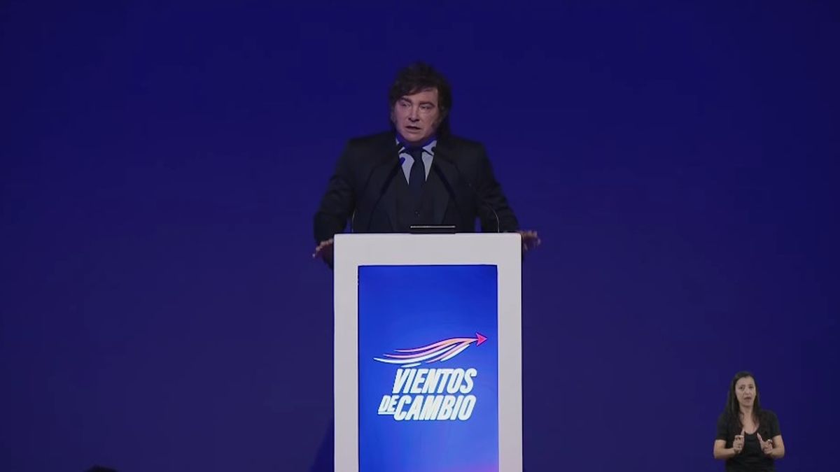 Milei sostuvo que el cambio pol&iacute;tico en la regi&oacute;n genera &ldquo;esperanza&rdquo; y destac&oacute; la expansi&oacute;n de los espacios identificados con las ideas de la libertad. (Foto: captura de pantalla)