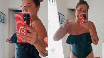 a los 49 anos, nazarena velez se mostro en traje de bano frente al espejo: nalgas en caida libre