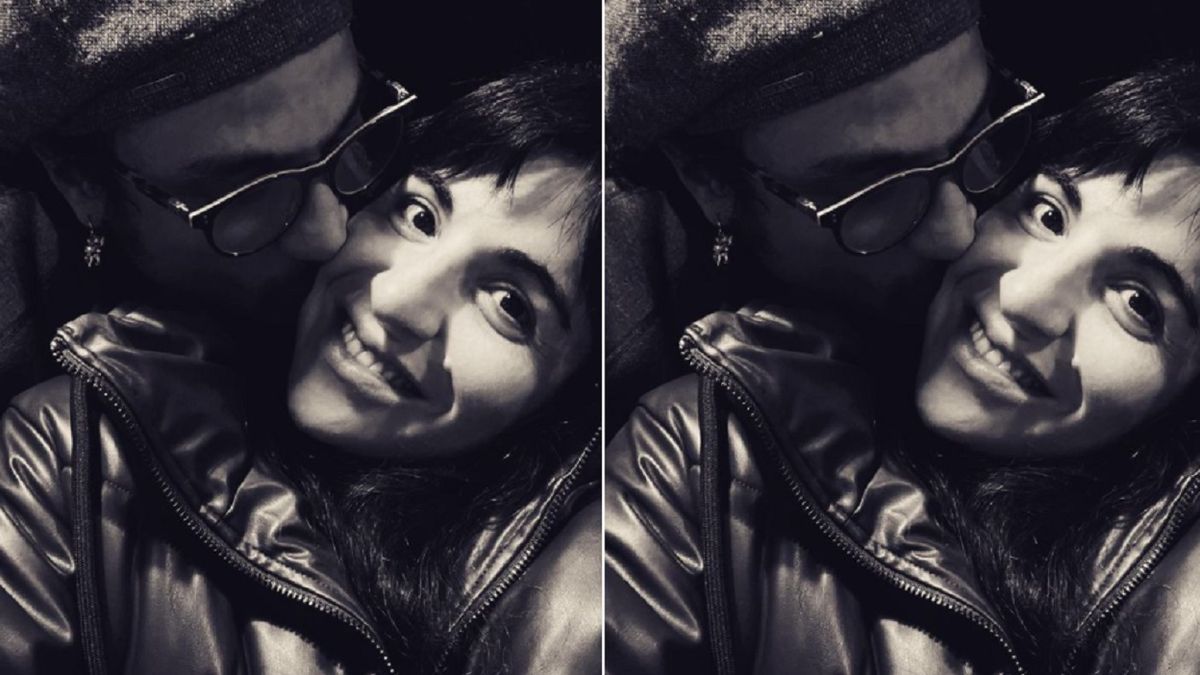 El romántico beso de Gianinna Maradona y Daniel Osvaldo