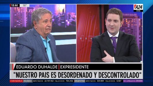 Eduardo Duhalde: Es un Gobierno en el que el presidente no piensa igual que la presidenta