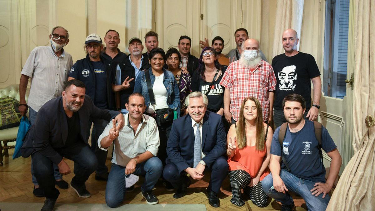 Movimientos sociales enviarán sólo una delegación mínima para acompañar a Alberto Fernández (Foto: archivo)