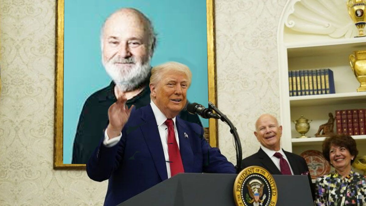 Donald Trump arriesgó una teoría medica propia sobre la muerte del cineasta Reiner. (foto: A24.com)