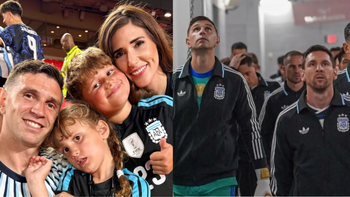 Mandinha, esposa del Dibu Martínez, mostró un tierno mensaje que el arquero de la Selección Argentina le dejó a su hijo antes de viajar. Mandinha, esposa del Dibu Martínez, mostró un tierno mensaje que el arquero de la Selección Argentina le dejó a su hijo antes de viajar.