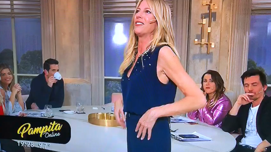 Más problemas en Pampita Online: Un desperfecto técnico dejó al programa fuera de aire