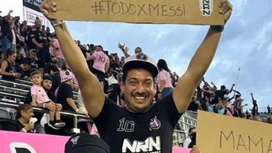 Usó la plata del alquiler para ir con sus hijos a ver a Messi y le mandó un insólito mensaje a su esposa