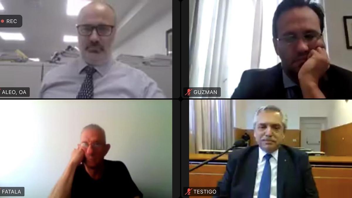 Alberto Fernández declaró en la causa de Vialidad (Foto: Télam).