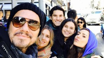 Marcelo Tinelli viajó con sus hijos a Nueva York