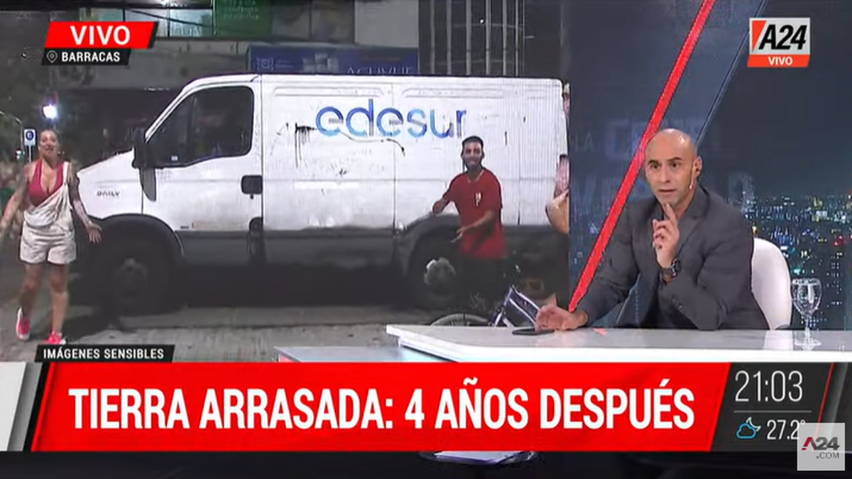 Esteban Trebucq en La Cruel Verdad: El calvario de vivir sin luz. (Captura)