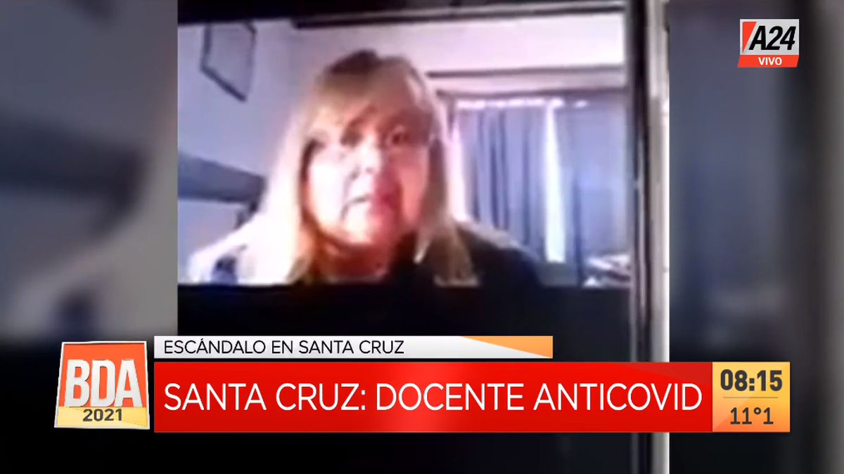 Covid-19: La docente que negó la existencia del virus finalmente fue removida de su cargo (Foto: captura de TV).