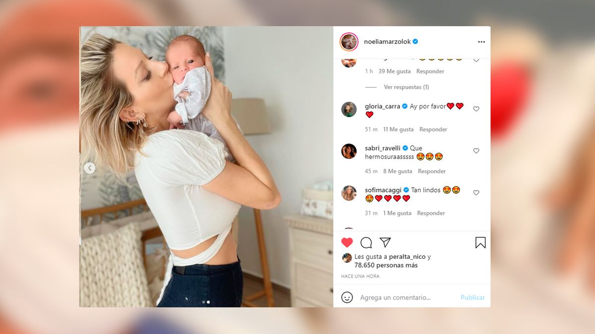 Donatello, el hijo de Noelia Marzol y Ramiro Ezequiel Arias.