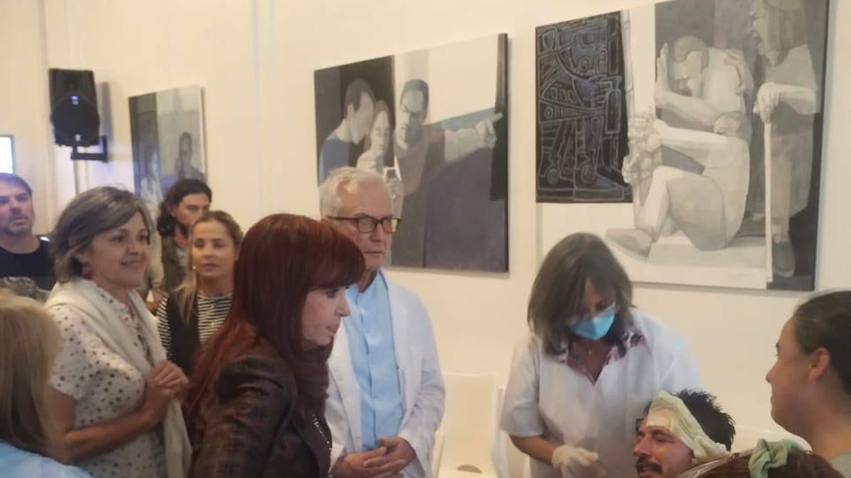 Fernández de Kirchner alojó en el Instituto Patria a un manifestante herido (Foto: prensa Grabois).