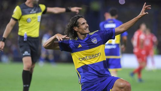 La emotiva reacción de la esposa de Edinson Cavani tras el hat-trick en La Bombonera