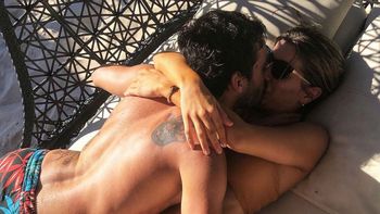 Laurita Fernández y Nicolás Cabré, apasionados en Playa del Carmen