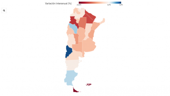¿Cómo afectó la pérdida de empleo privado a cada provincia en el último año?