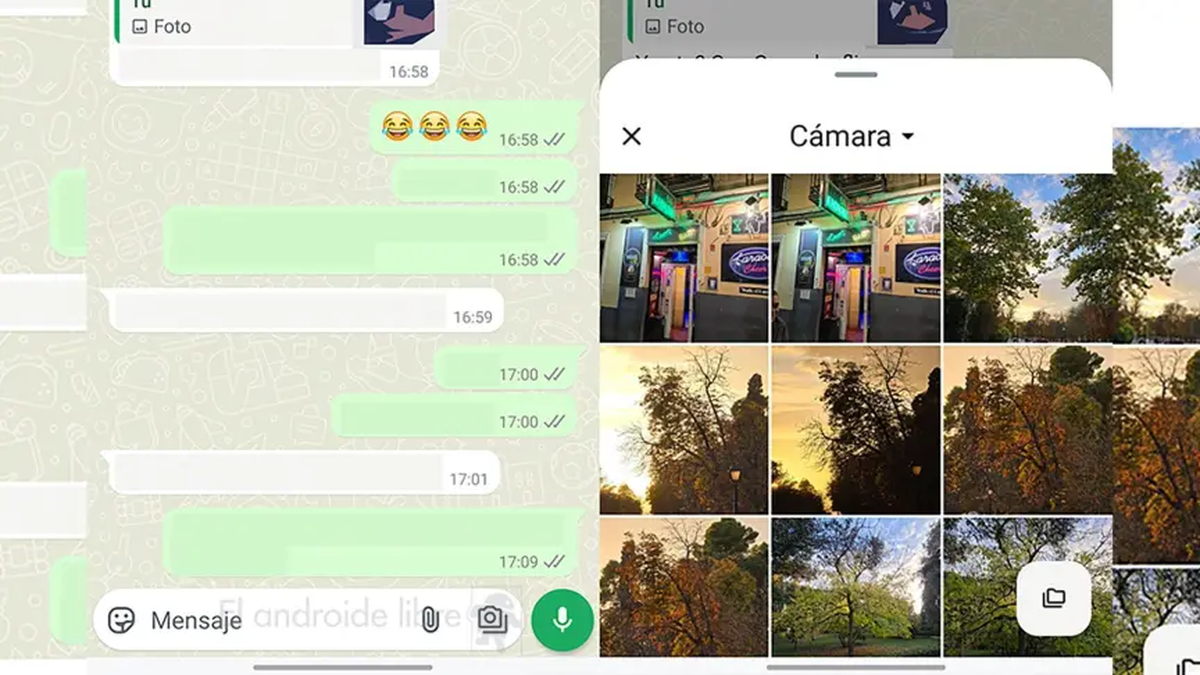 WhatsApp cambi&oacute; la manera de enviar las fotos. Foto: WhatsApp.