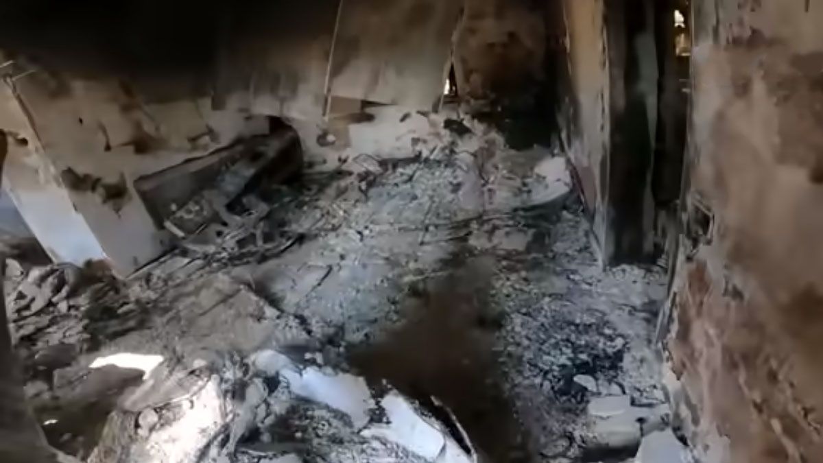 Imagen de la destrucción que dejó el ataque de Hamas. (Foto: captura de video) Imagen de la destrucción que dejó el ataque de Hamas. (Foto: captura de video)