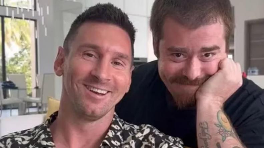 El beso de Migue Granados a Messi en Miami