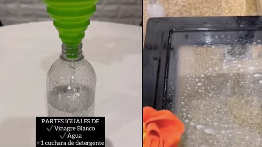 Mostró el truco definitivo para limpiar la puerta del horno y se volvió viral