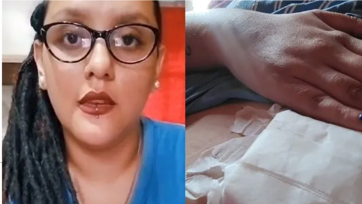 La joven denunció el hecho a través de sus redes sociales y contó que recibió un puntazo al quedar en medio de una pelea entre dos hombres.