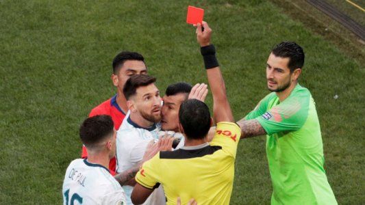 La Conmebol anunció la sanción contra Messi por su expulsión ante Chile en la Copa América