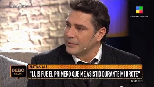 Matías Alé se emocionó al revelar la frase de su madre tras sus recuperación