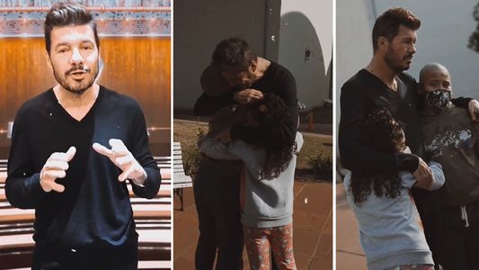 Marcelo Tinelli prometió y cumplió: se encontró con dos niños pacientes del Garrahan